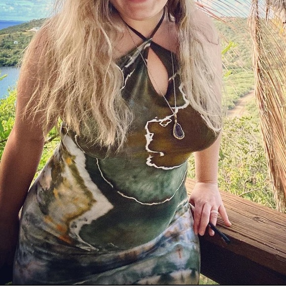 Hand dyed Maxi Dress - Picture 6 of 6